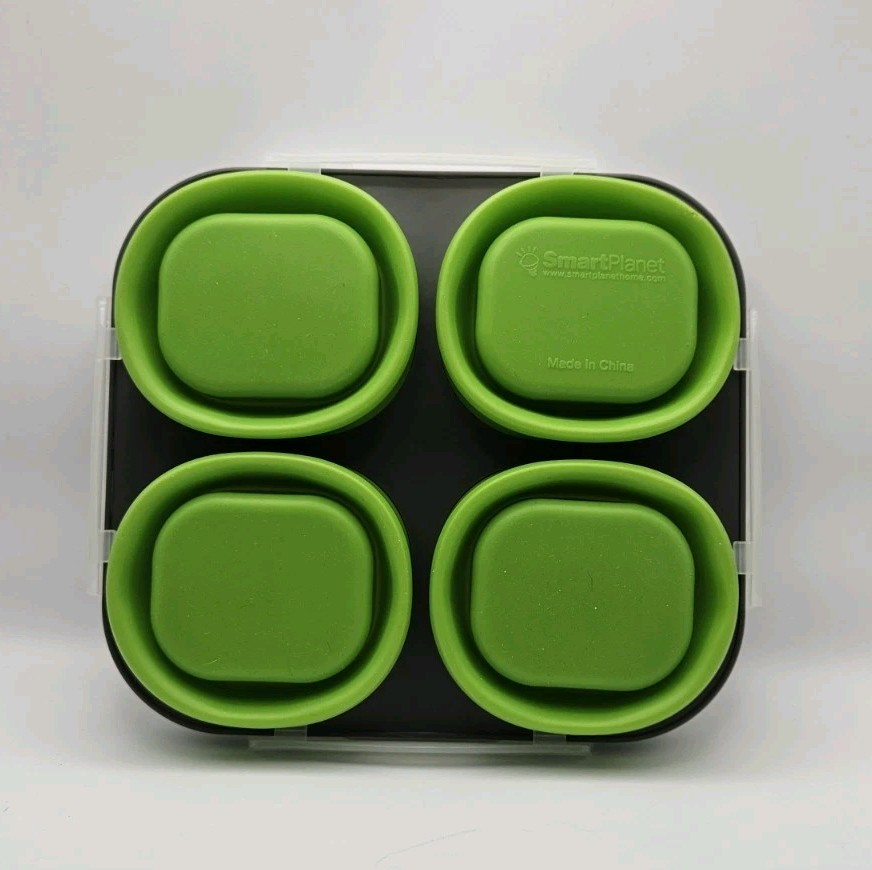 Crofton Portion Perfect 4-1 Cup Portion Control Collapsible Compartments – Green