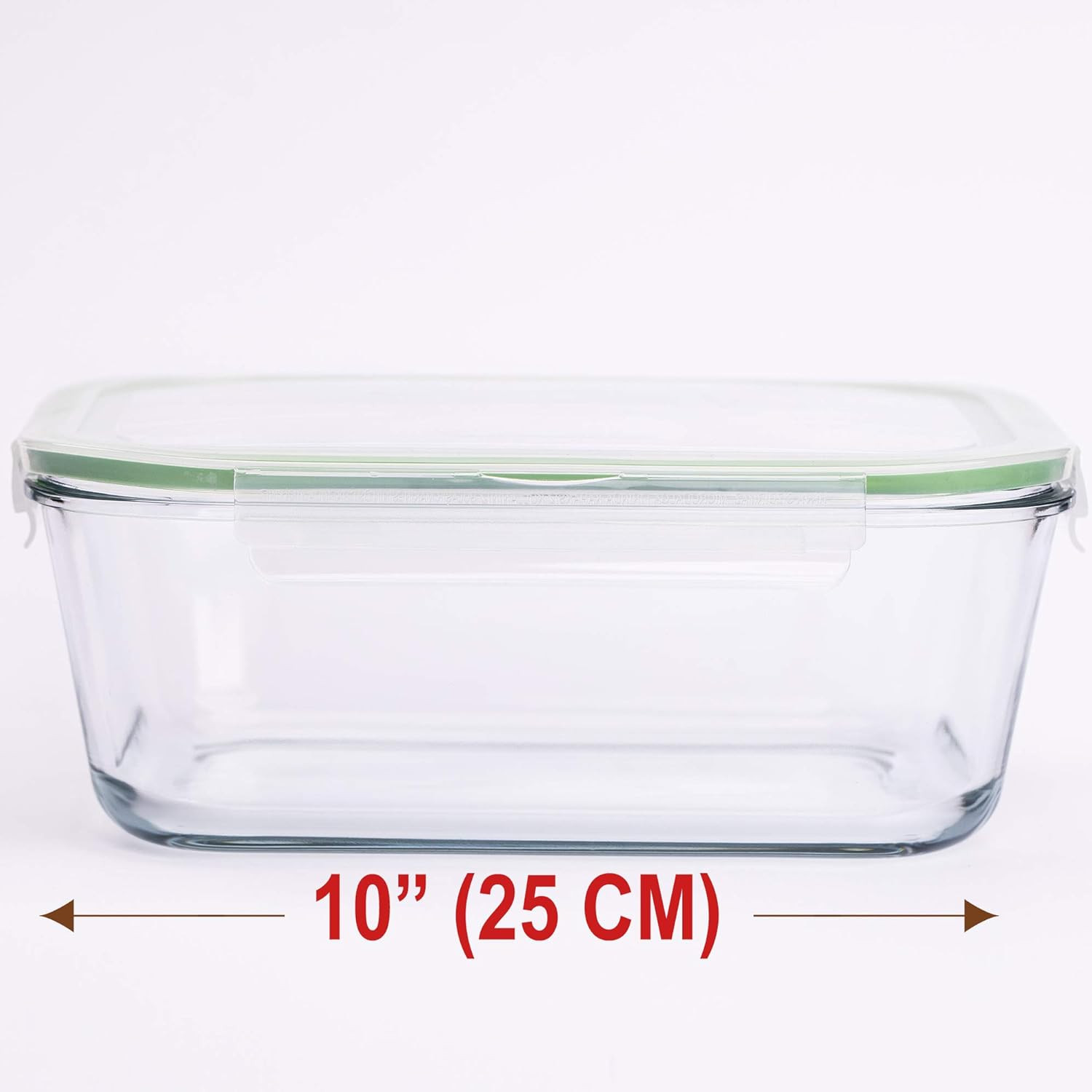 120 Oz Large Glass Food Storage Containers with Airtight Lids 3.5 L Family Size