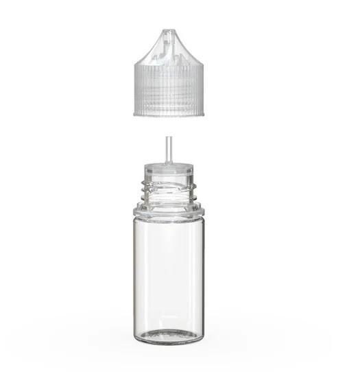 CHUBBY GORILLA 30ML STUBBY AUTHENTIC PET Bottles (5pack) CLEAR BOTTLE/CLEAR LID