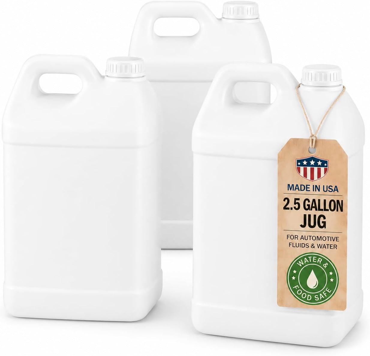 2.5 Gallon Water Jug with Cap HDPE Fluid Mixing Oil Recycling Container