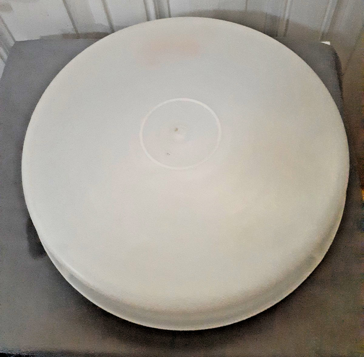 Vintage Tupperware Cupcake Muffin Pie Storage Keeper #242 W/LID #224 Clear Round
