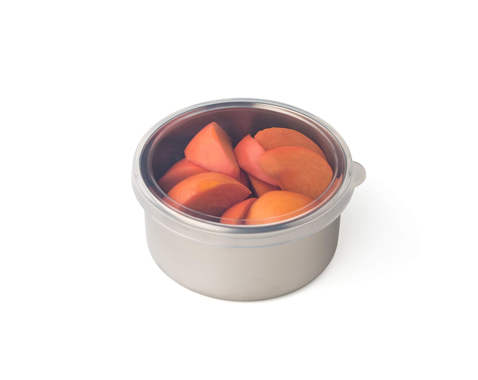 Clear Bento Box, Stainless Steel, 9oz, Plastic Free, Dishwasher Safe