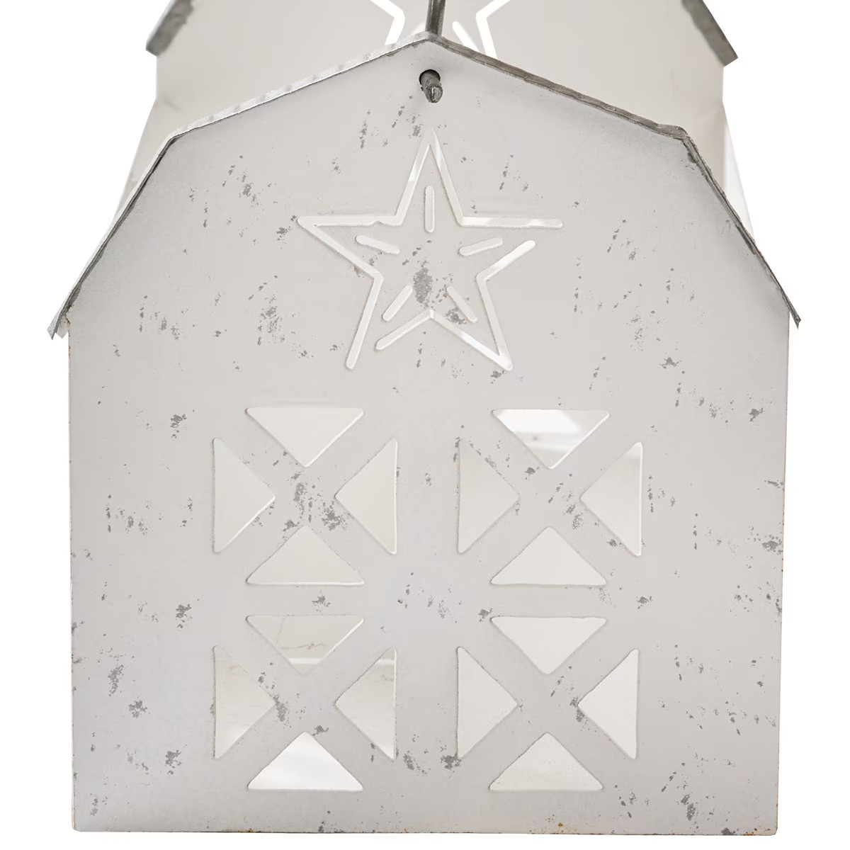 White Barn Divided Caddy Country Farmhouse Metal Basket