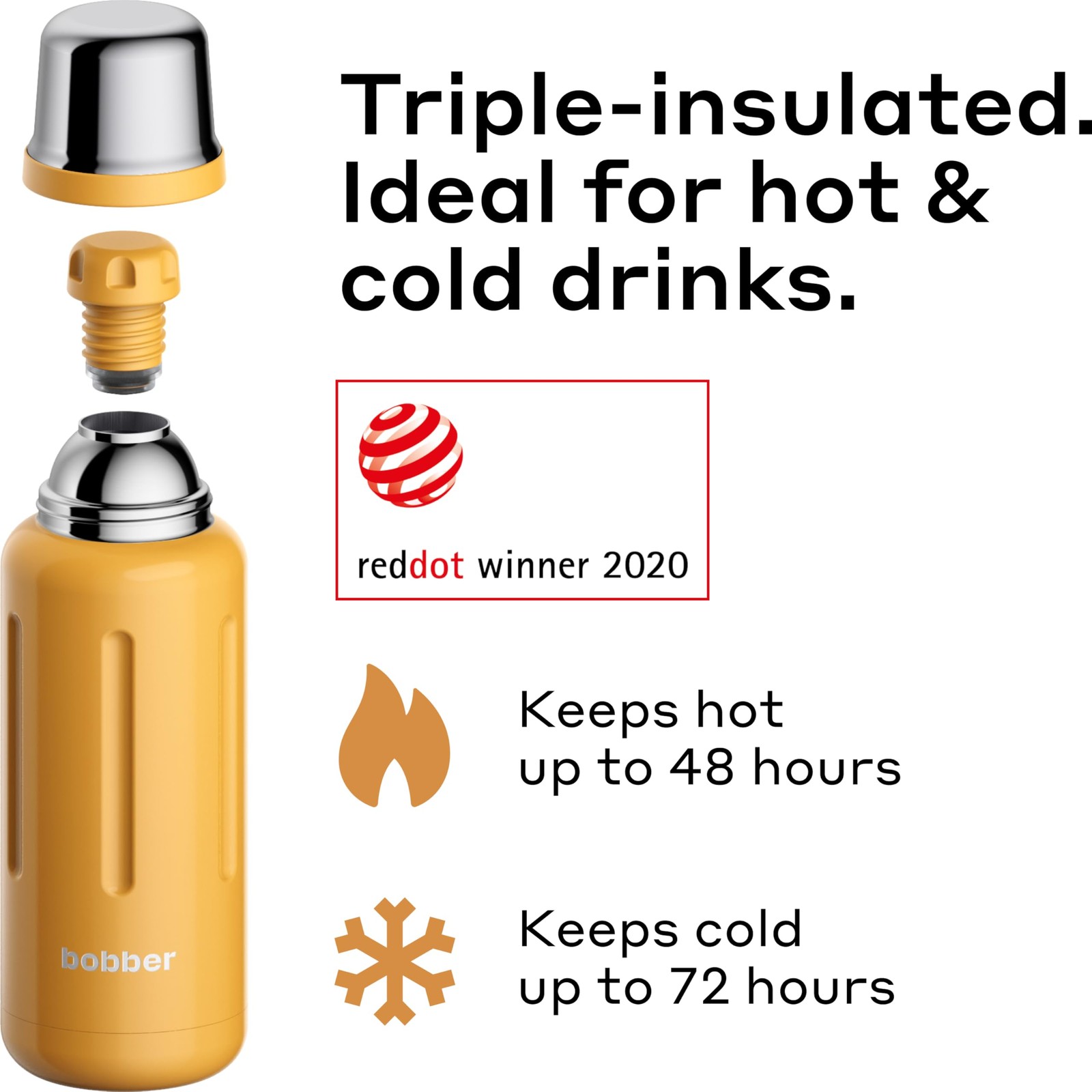 – 34 Oz Vacuum Insulated Stainless Steel Water Bottle Cup Lid – –