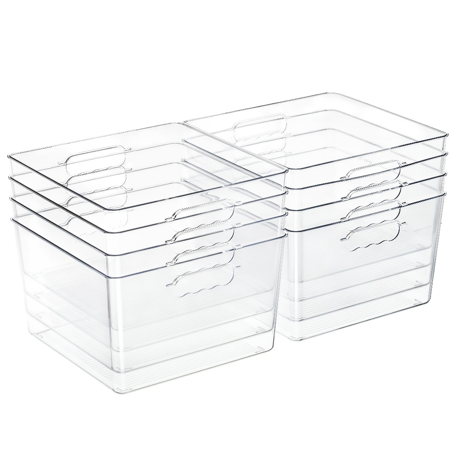 4/8 Pack Refrigerator Replacement Storage Box, 11 Inchx11 Inch Square Containers