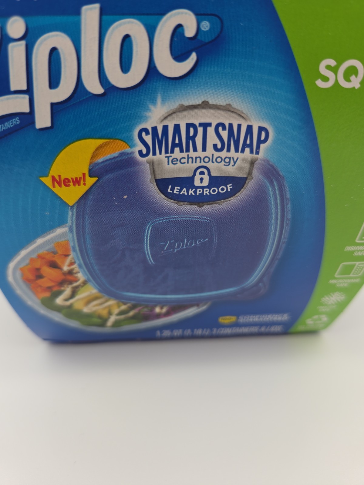 Ziploc Containers & Lids Deep Square 3 Pack 1.25 Quart 5 Cups New Discontinued