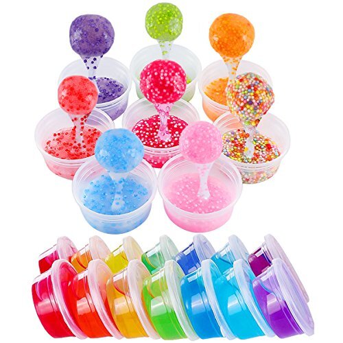 40 Pack 4oz Small Plastic Containers with Lids for Slime Foam Ball Storage