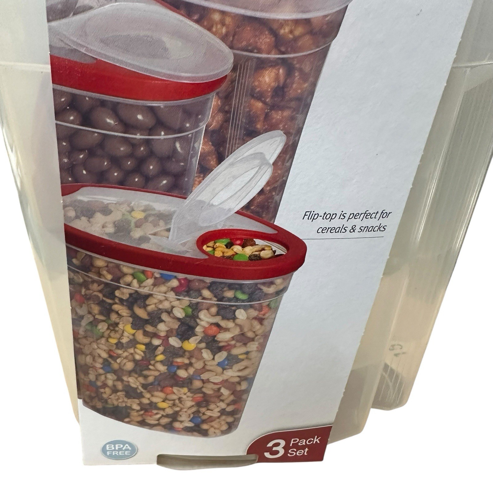 Rubbermaid Flex & Seal 1.5 Gal Food Storage Cereal Container 3-pack