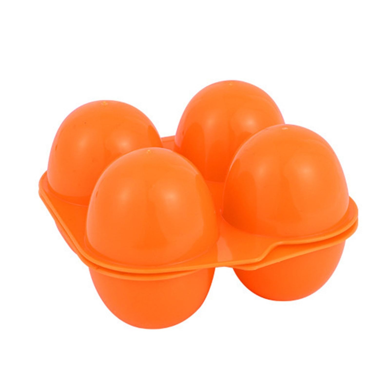 Square 4 Count Egg Cartons Reusable Plastic Egg Container Anti Drop Home Stor…