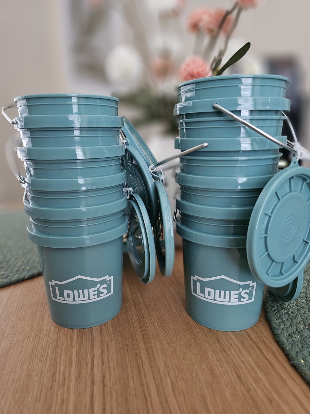 New Lowe’s Teal Mini Bucket