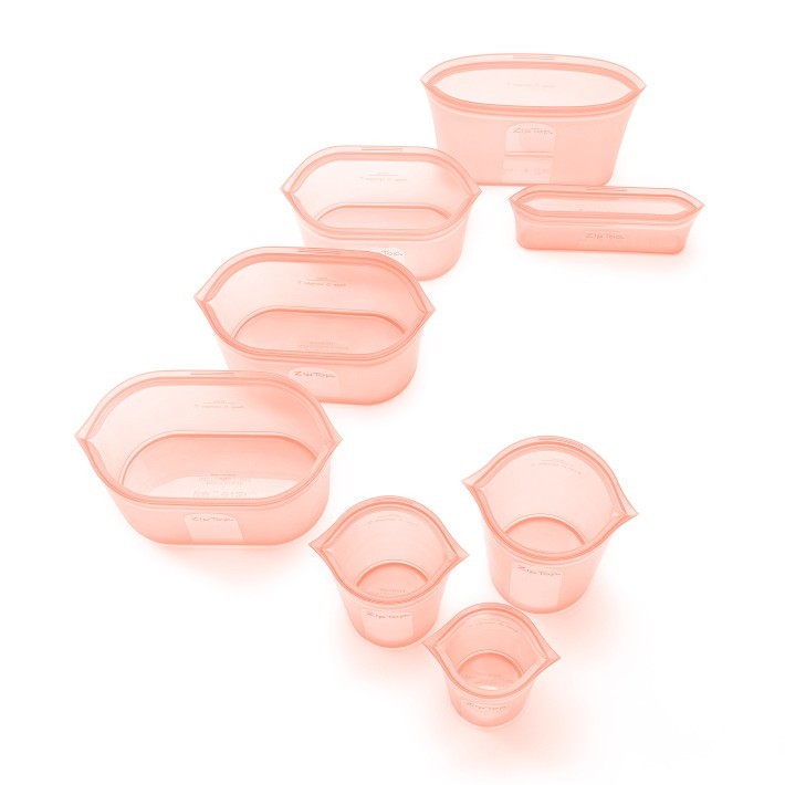 Zip Top 8-Piece Silicone Storage Set-Williams Sonoma|40882
