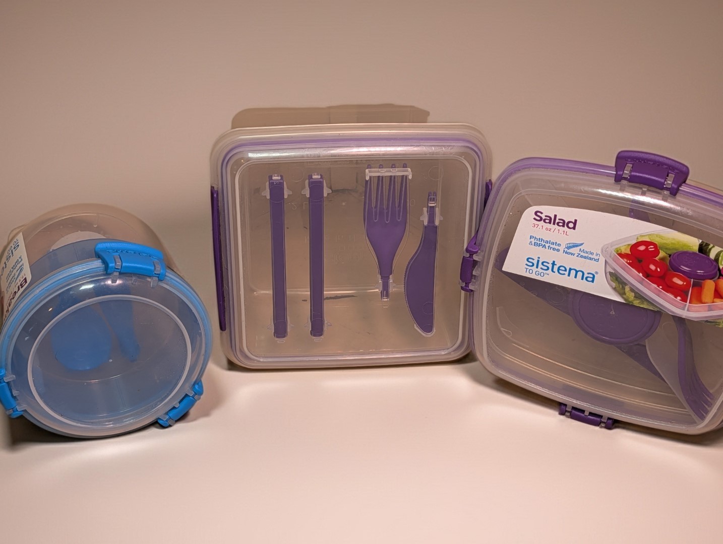 Sistema To Go Lunch Container Set Breakfast Salad Storage Phthalate BPA Free LOT