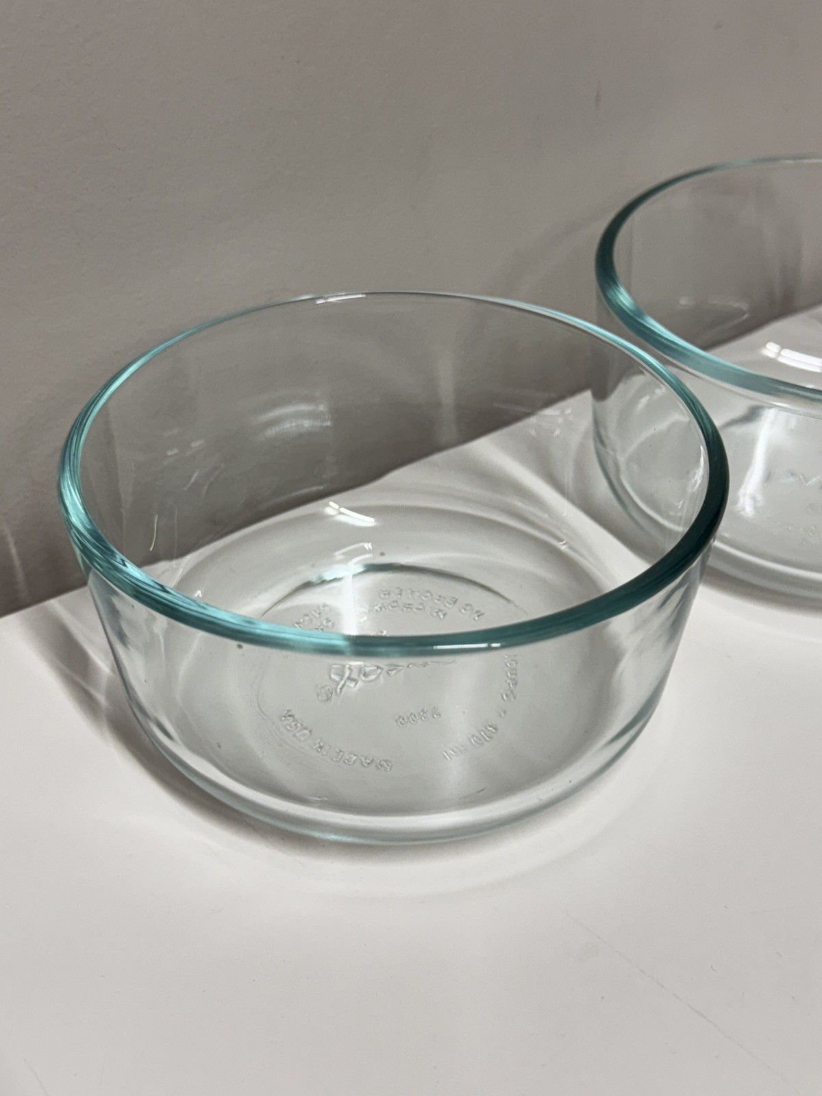 Pyrex 7200 Simply Store 2-Cup Round Glass Food Storage Bowl (2-Pack) NO LIDS