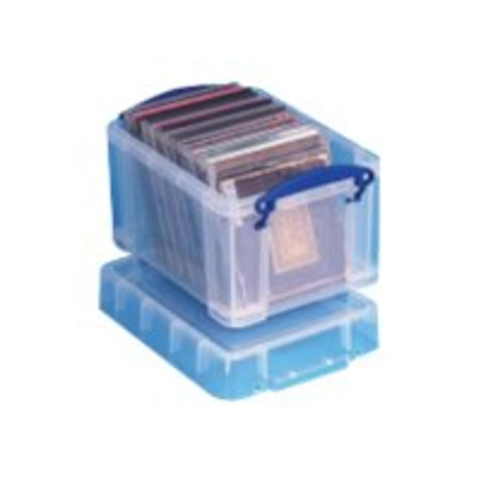 Really Useful Box Plastic Storage Box, 3 L, 6 1/2″ x 7 1/4″, Blue