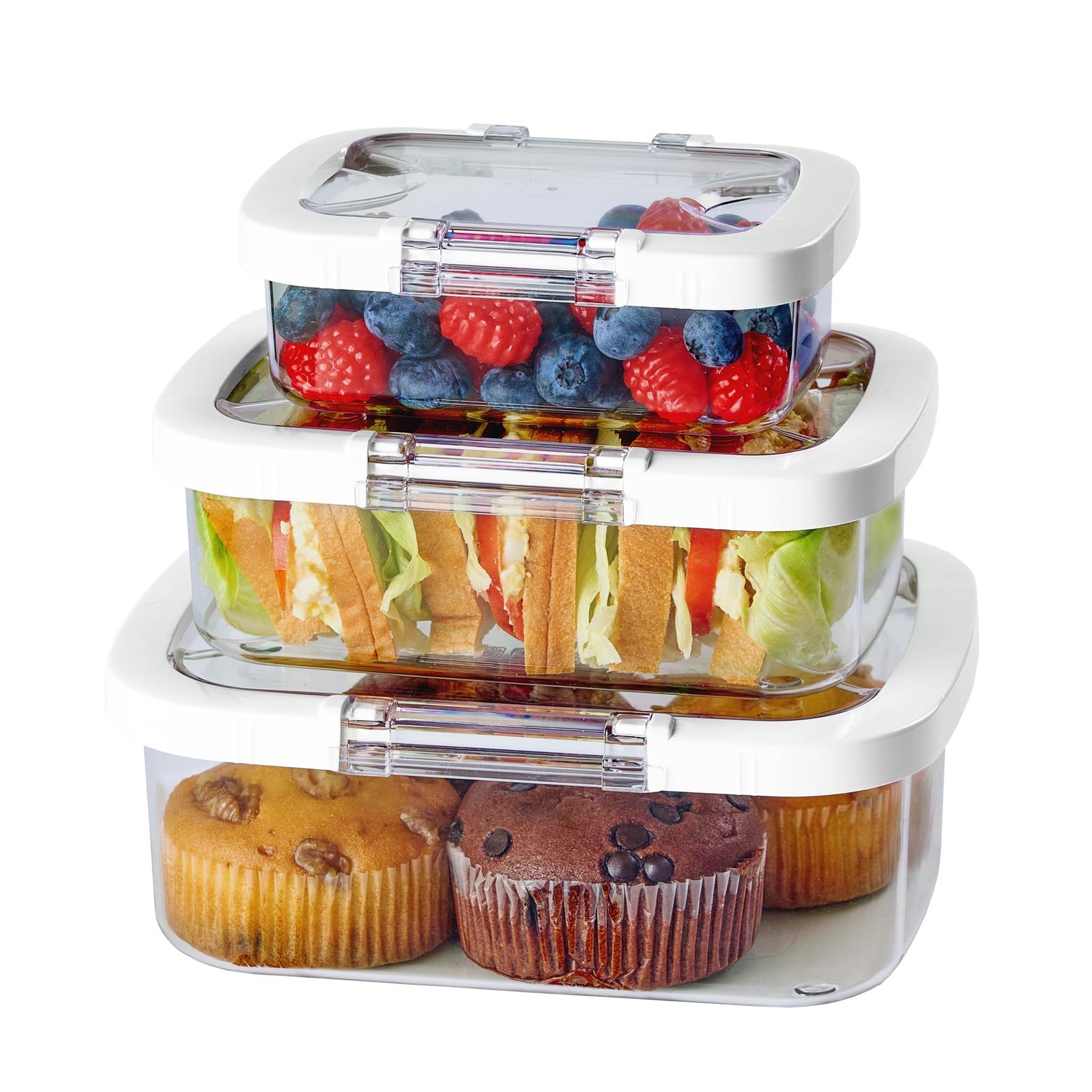 Duo Loc Tritan Meal Prep Containers Microwave Safe BPA , Leak Proof Lunchable…