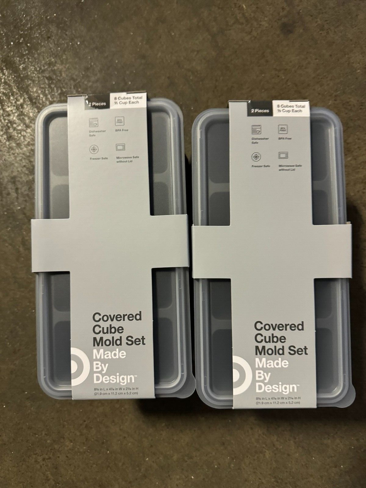 Made By Design Target Covered Ice Cube Mold Set LOT 32 Cubes Total NEW