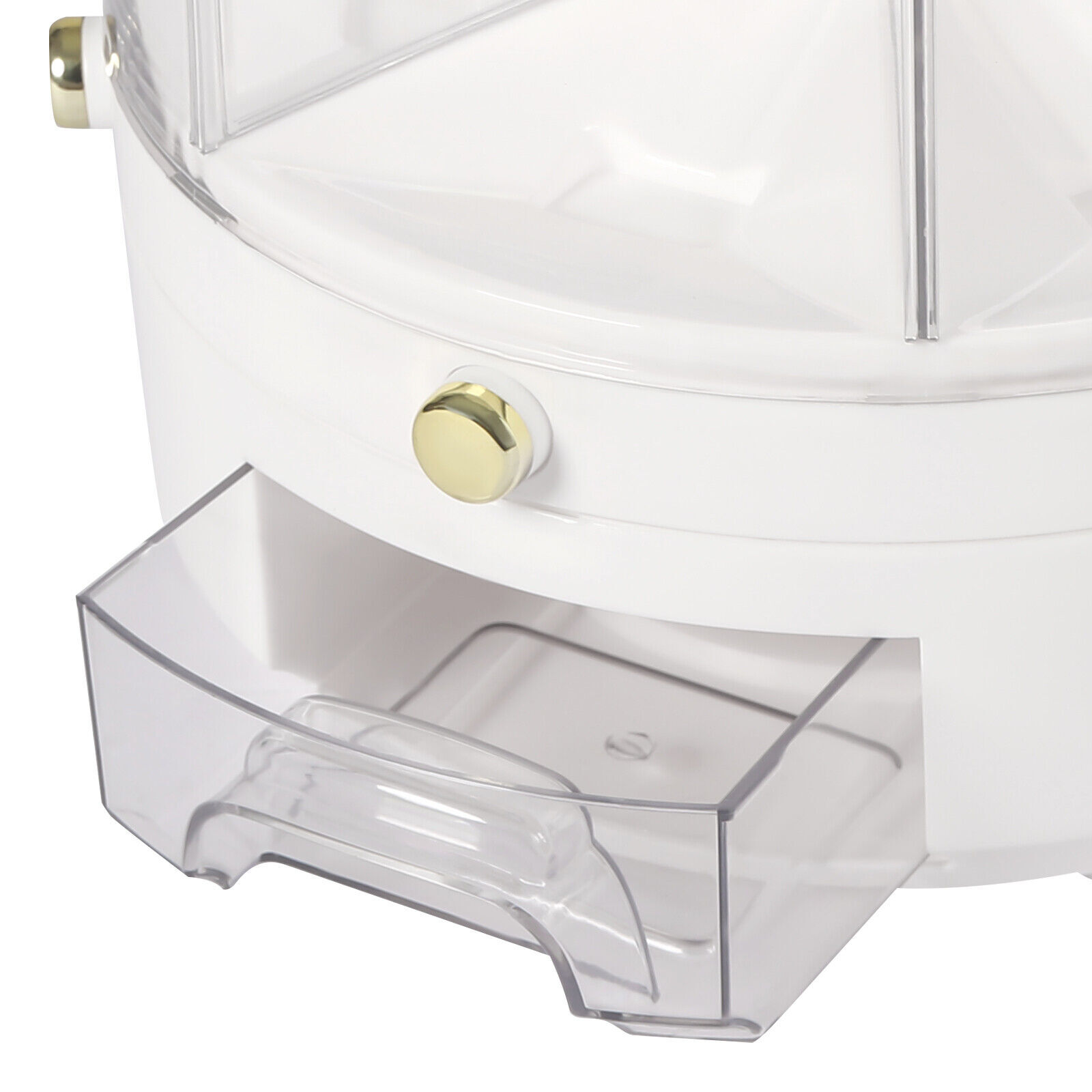 6-Grid Rotating Rice Dispenser Dry Grain Food Storage Container Tank for Kitchen