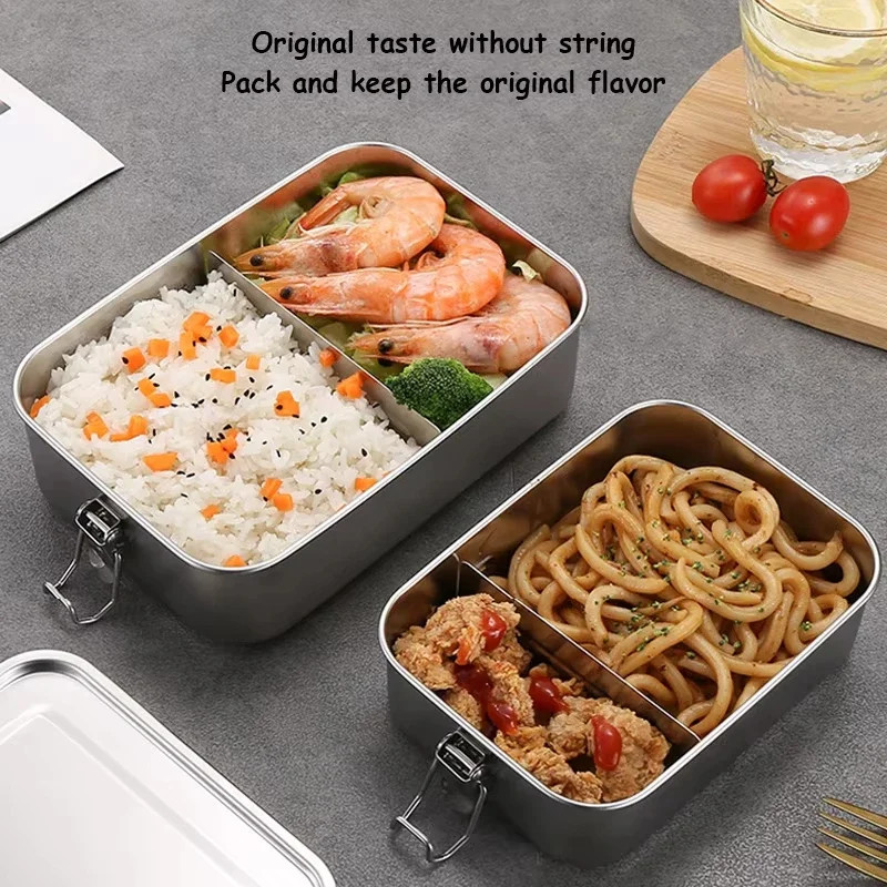1 Pc Leakproof Stainless Lunch Box Bento Meal Prep Container Dishwasher Safe