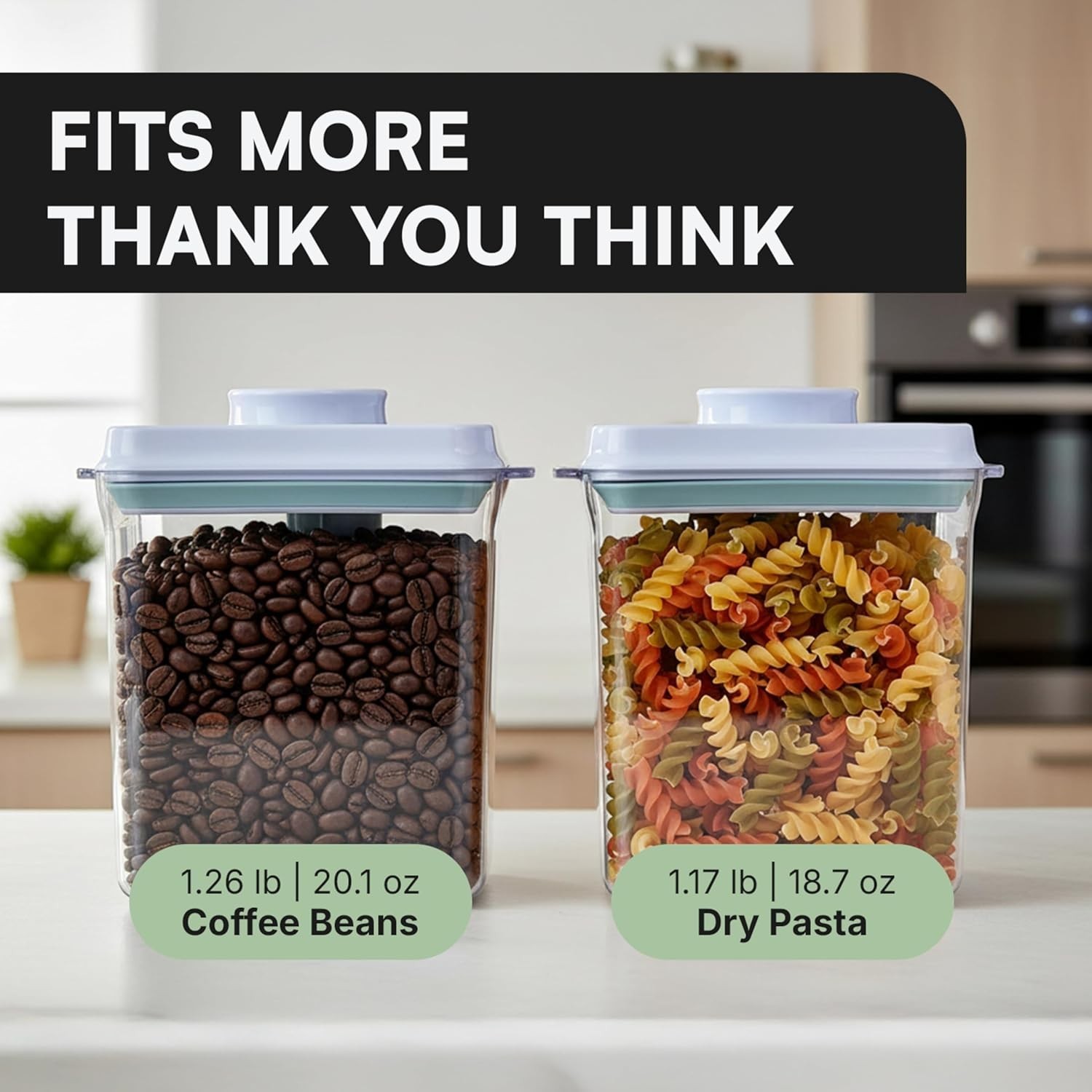 Bop Top Airtight Food Storage Containers with Lid 7 Cups / 57 oz | Kitchen Ca…