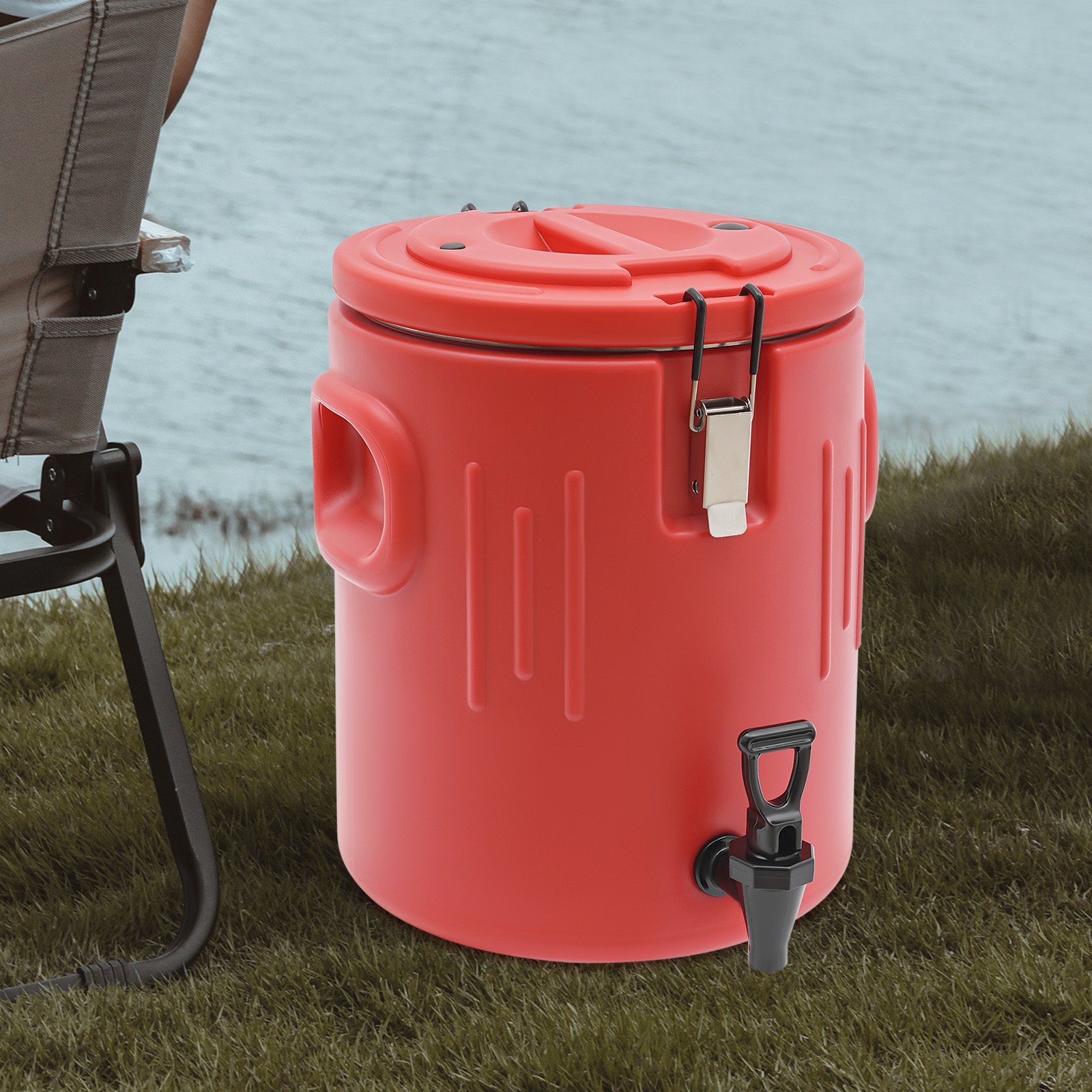 New Drink Dispenser 4.09Gal Beverage Dispenser Insulated Bucket With Spigot