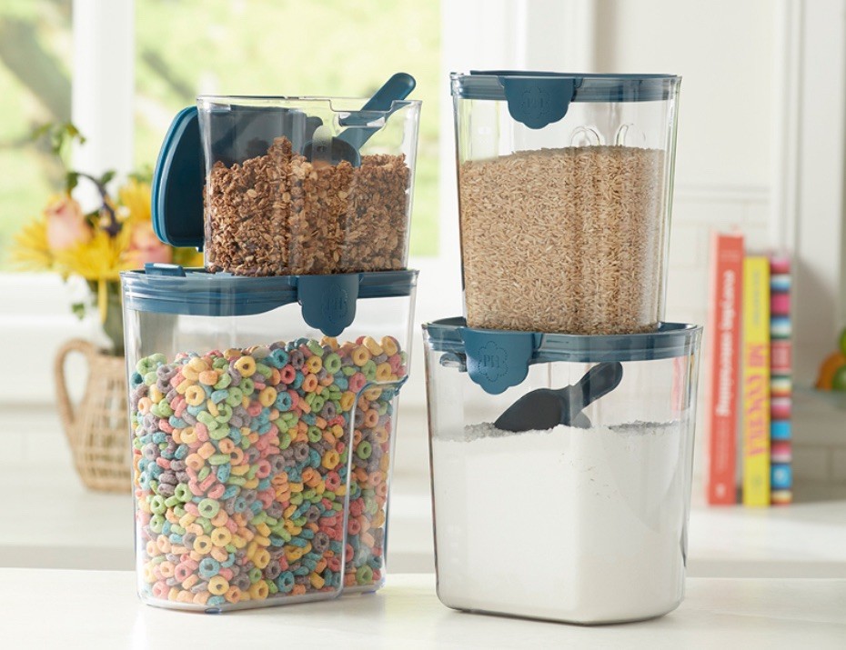 Princess House Pantry Storage Container Set of 4 Blue/Navy (10011) New In Box