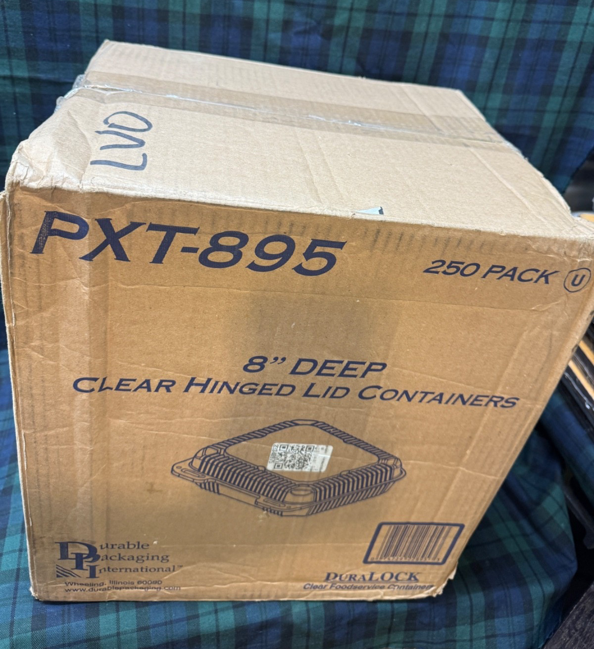 DPI PXT-895 8″ Deep Clear Hinged Lid Containers 8-7/16″ x 8″ x 3-7/16″ 250 Pack