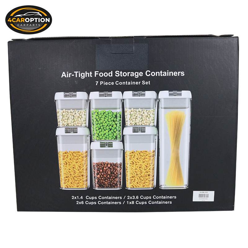 7pcs Cereal Dispenser Box Kitchen Space Saver Storage Food Container