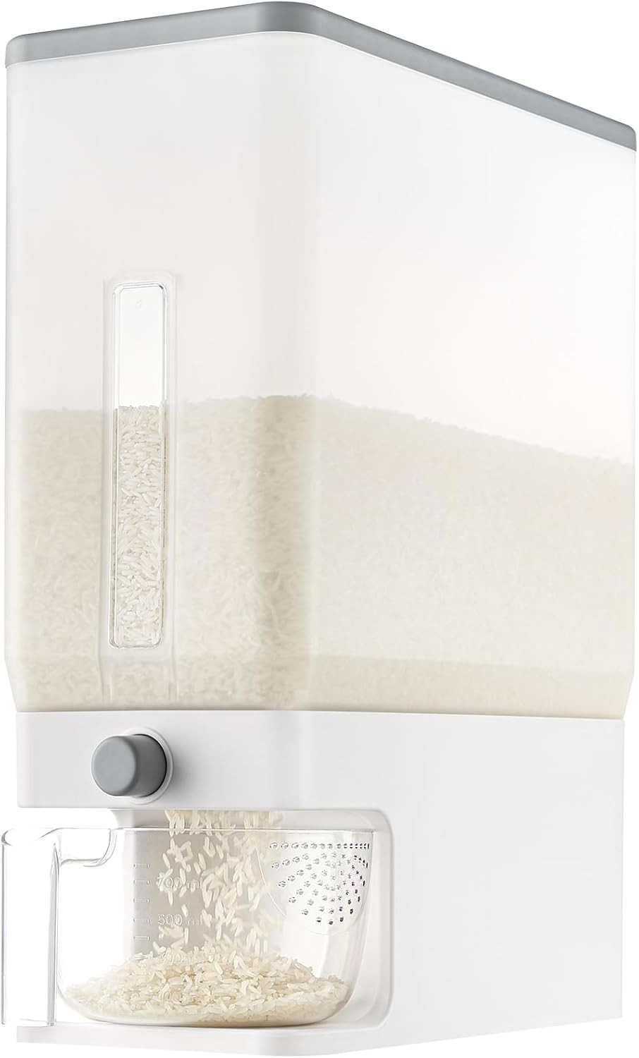 2 Pack Rice Dispenser 25 Lbs(11.3kg Rice Storage Container Sealed Moisture Proof