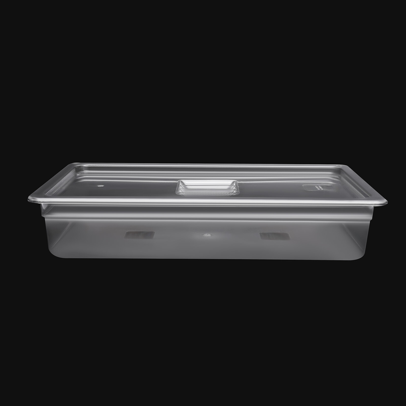 6 Pack Food Pans with Lids, 4” Deep, Polycarbonate, Clear