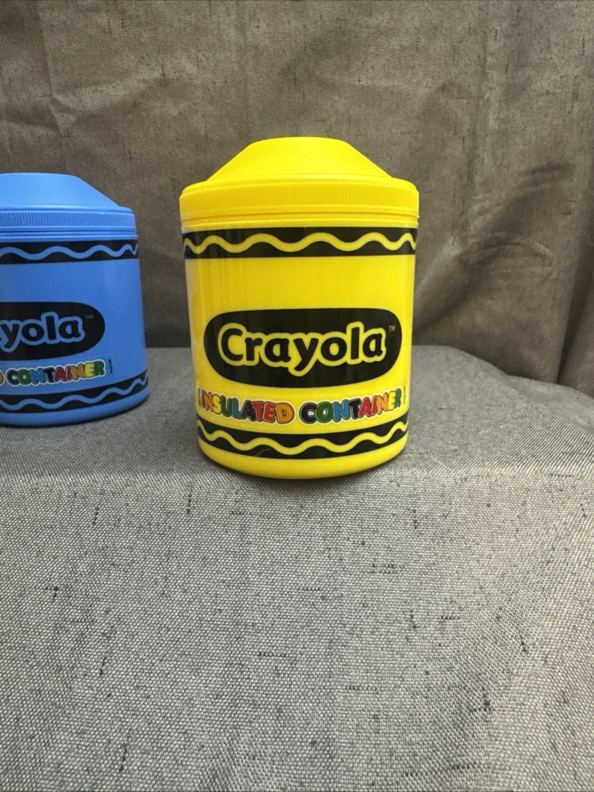 Crayola Isolated Containers Crayon Thermos Lunch Soup Storage Blue Yellow Art Rm