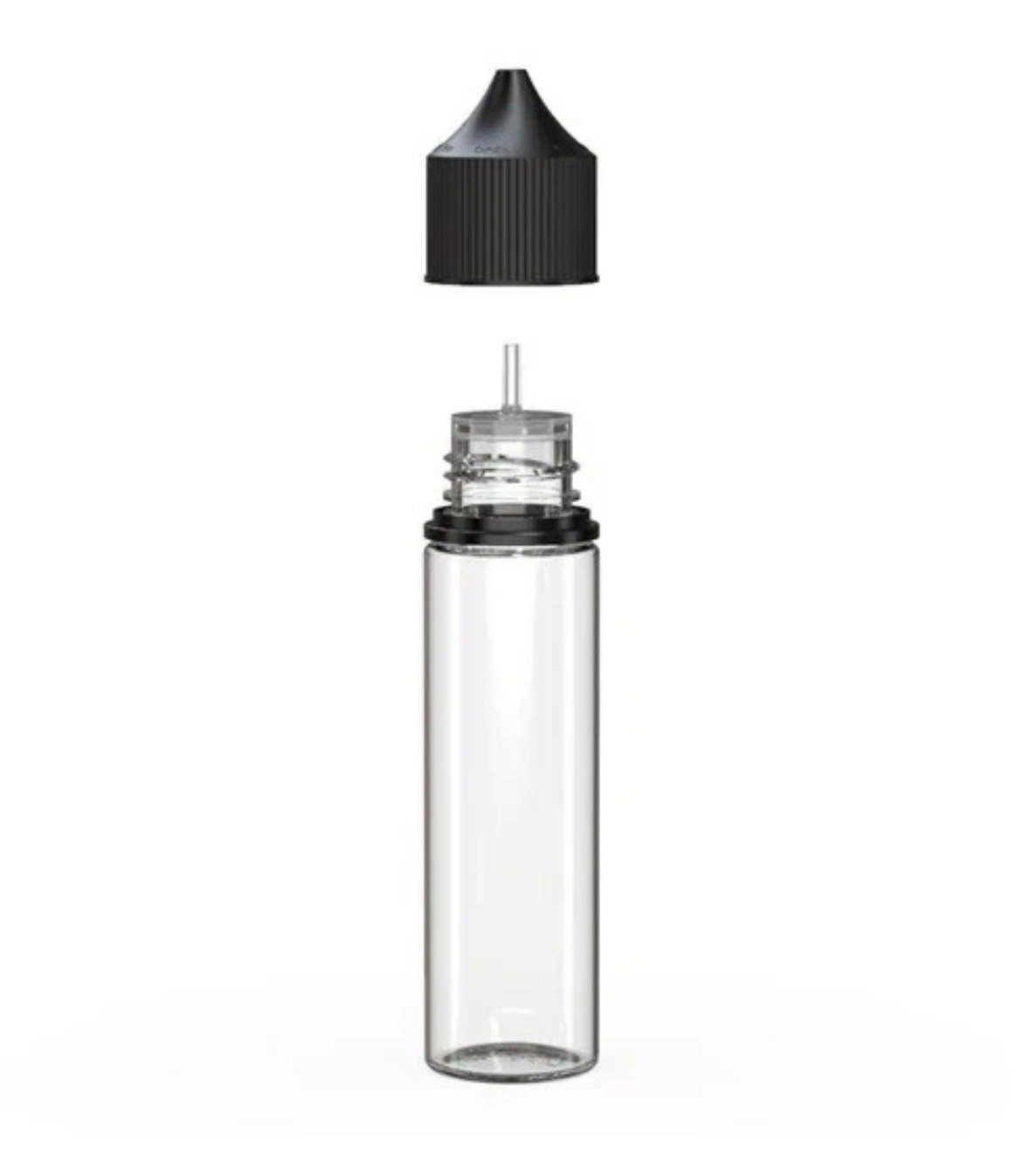 CHUBBY GORILLA 60ML V3 AUTHENTIC PET Bottles (10pack) CLEAR BOTTLE/BLACK LID