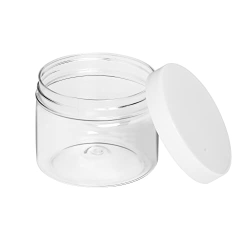 24 Pack 8oz Clear Platic Slime Storage Jars Containers for Food Storage