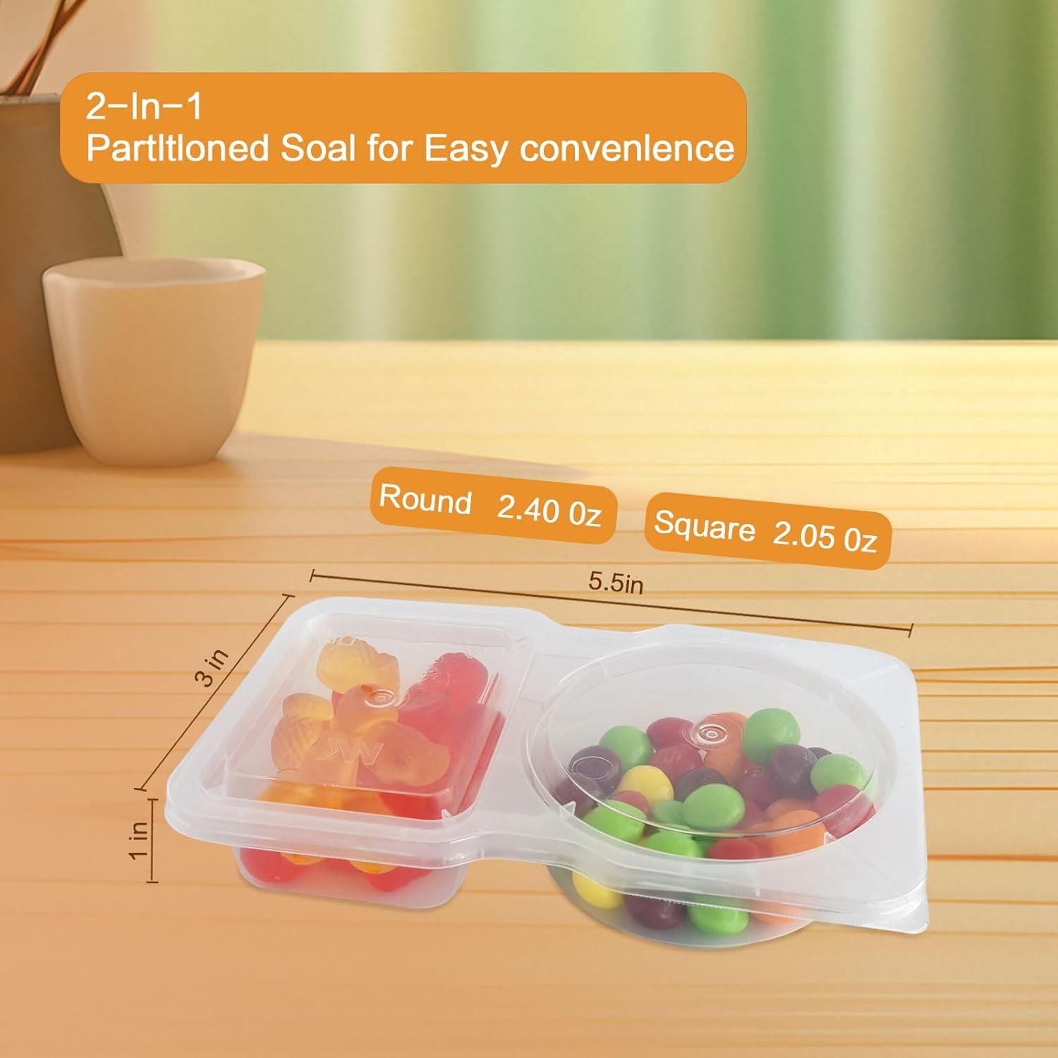 10 Piece Reusable Snack Containers Set