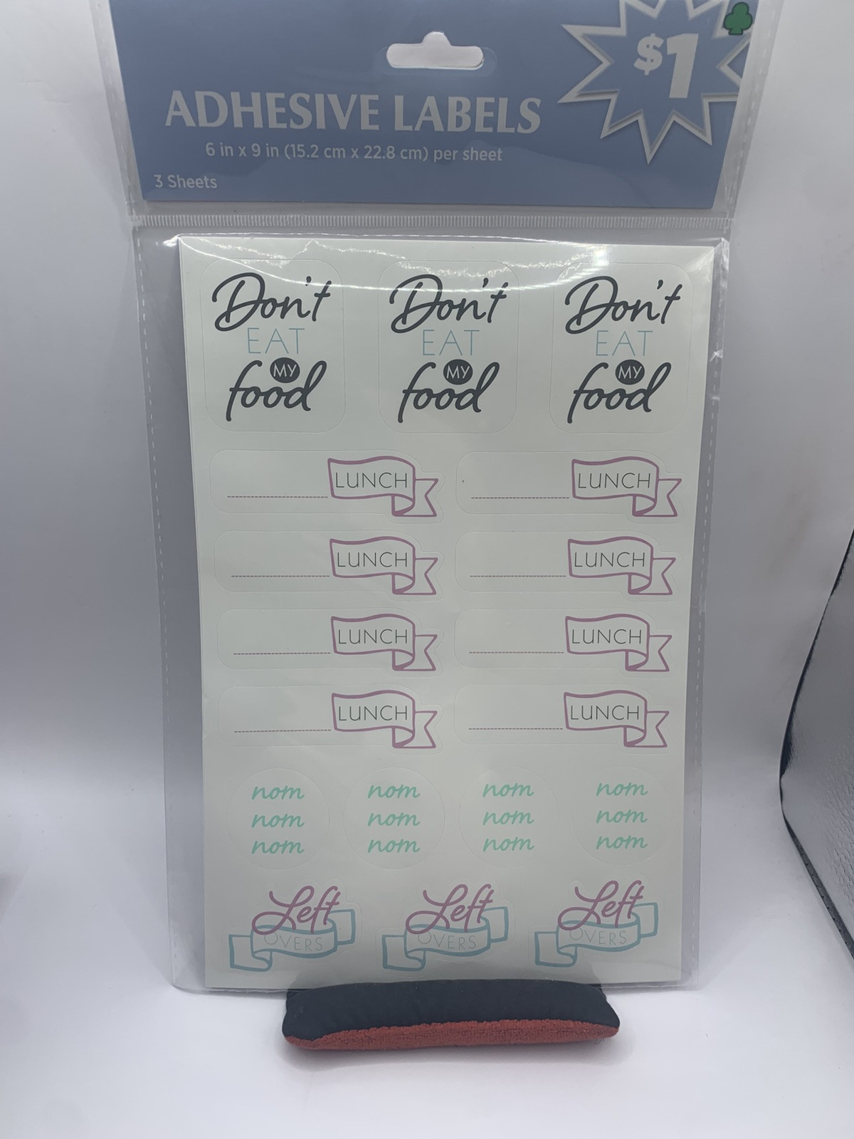 NEW Kitchen Pantry Lunch Labels Food Storage Containers MY FOOD stickers 6×9 ZE
