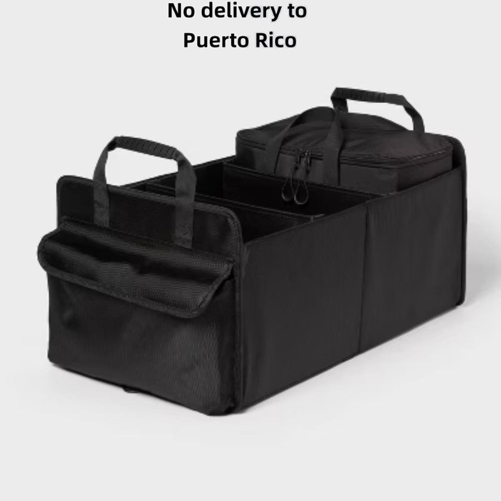 Fast delivery-Large Transportable Storage with Cooler Container Black