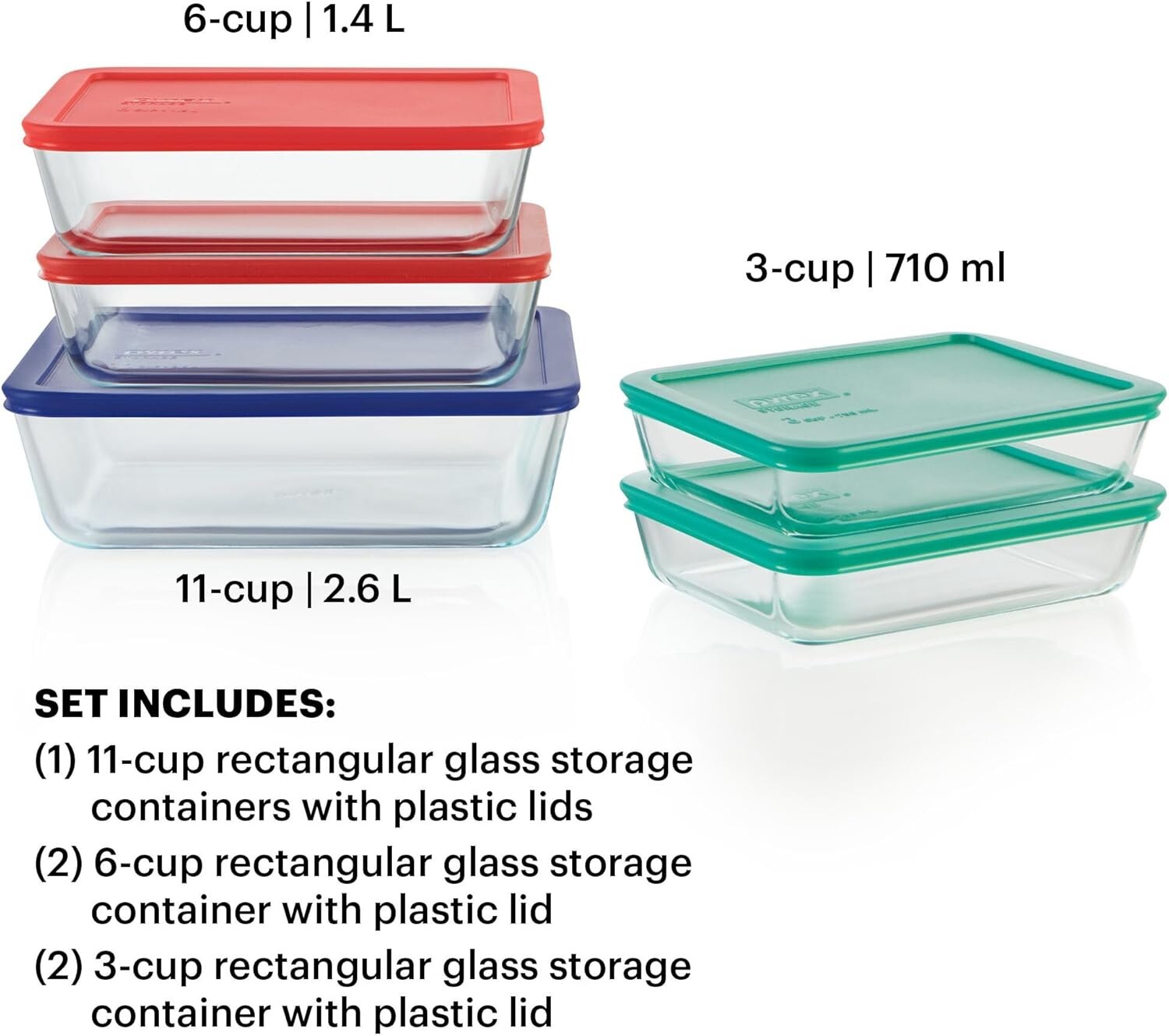 Elegant Large Glass Storage Containers Set: Perfect for Meal Prep & Organization