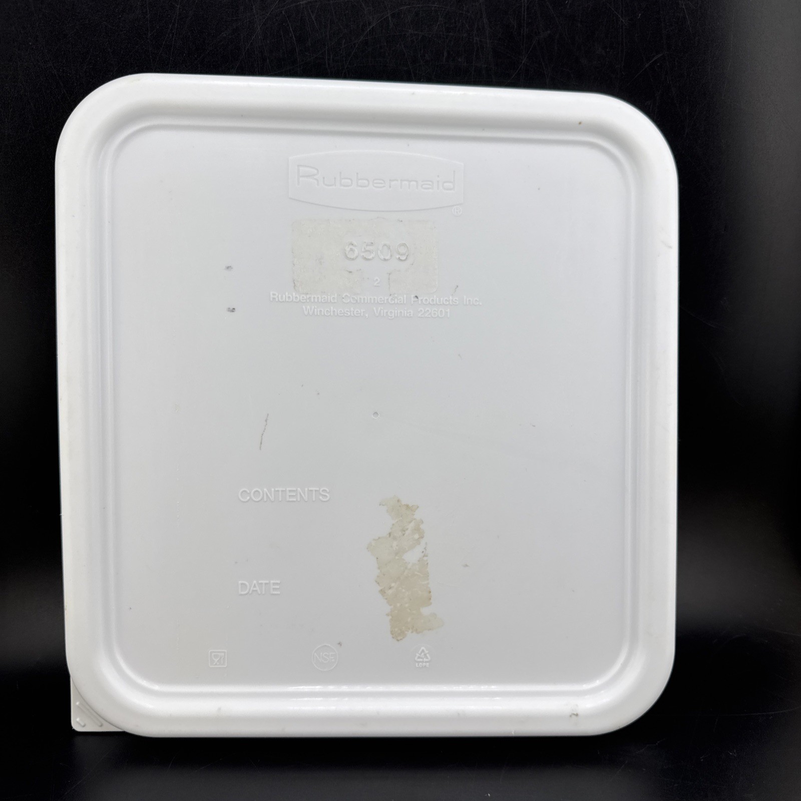 Vintage Rubbermaid Servin Saver #6509 Square Lid Replacement Snap 📦