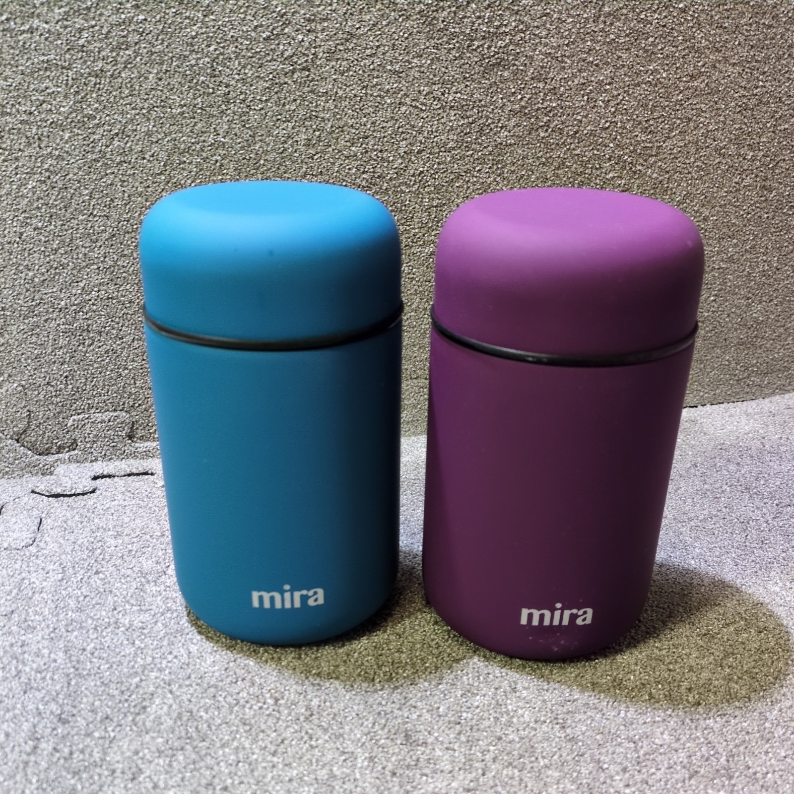 Lot of 2 MIRA Vacuum Insulated Stainless Steel Lunch Food Jar Hot or Cold 13.5OZ