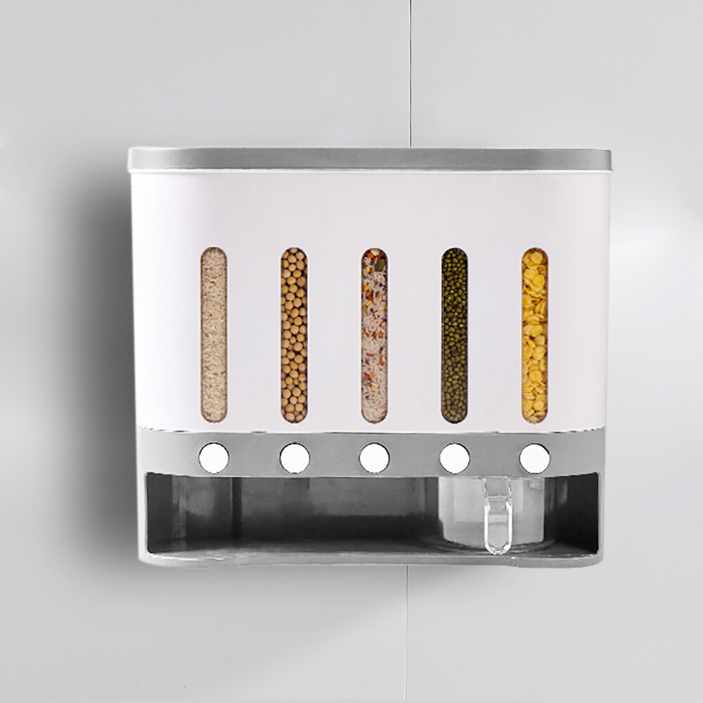 Kitchen Cereal Containers Storage Dry Food Containers Wall Mounted Dispenser