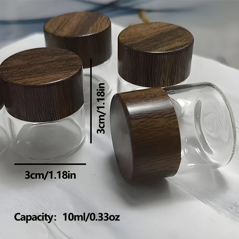 6-Pack Mini Glass Dispenser Bottles