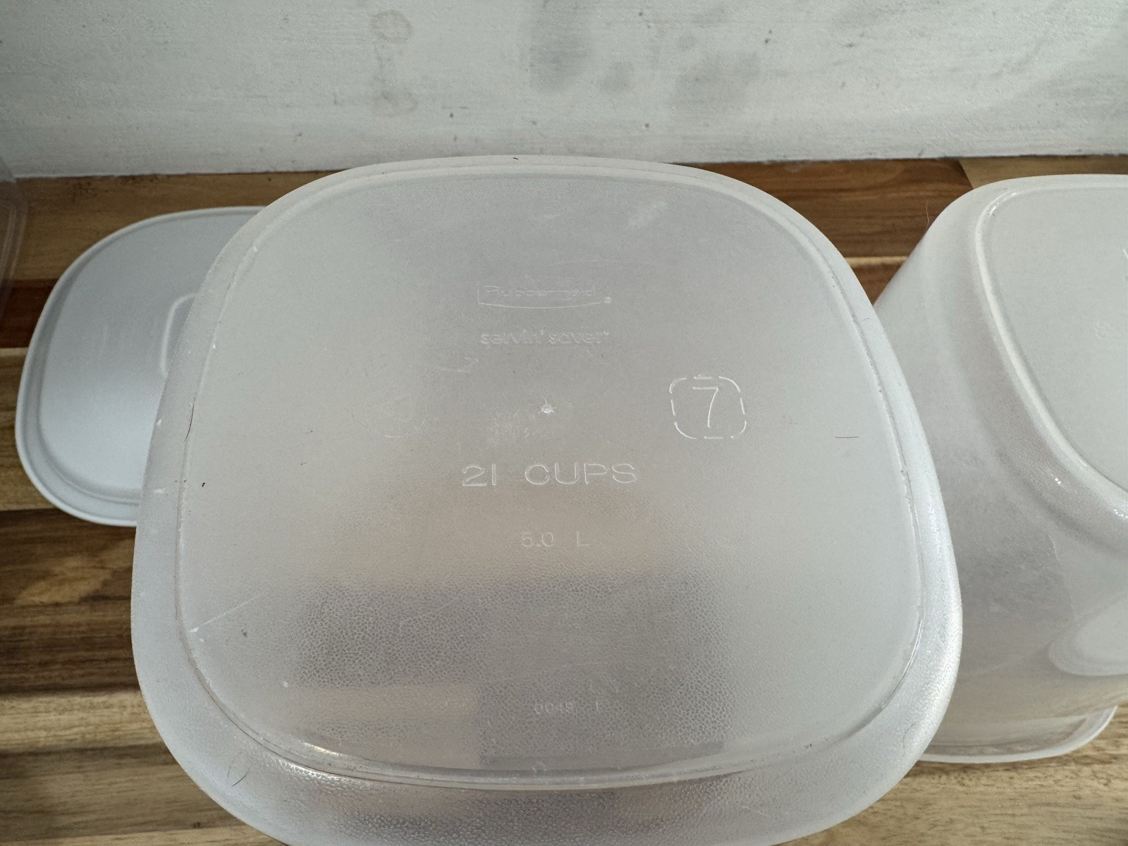 ✅Rubbermaid Servin Saver ✅LOT OF 5 ✅Food Storage Container ✅#5, 5, 8, 6, 7 ✅Lids