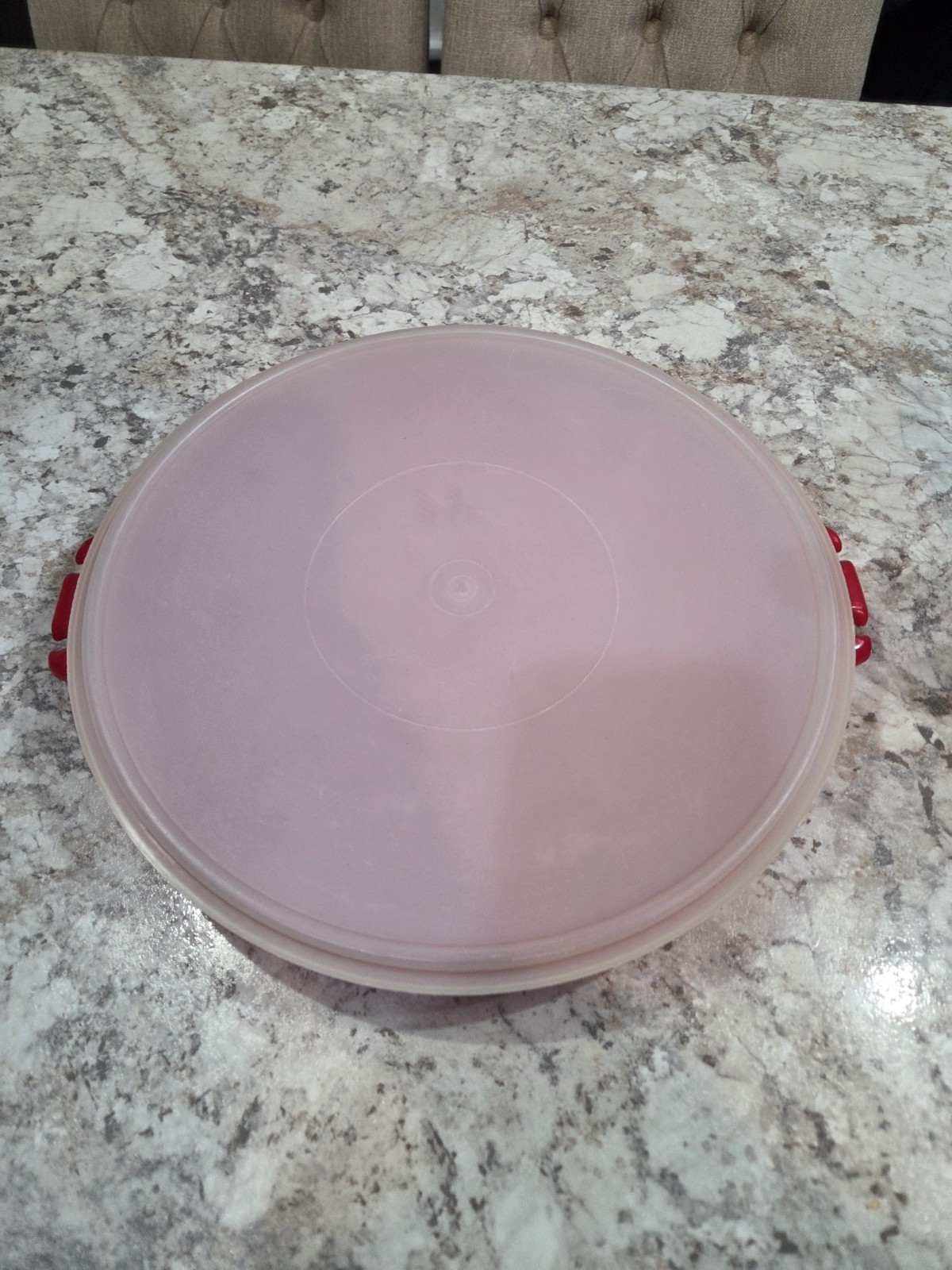 Tupperware Paprika Divided Serving Tray 405-1 with Shear Lid 224-11 Cottagecore