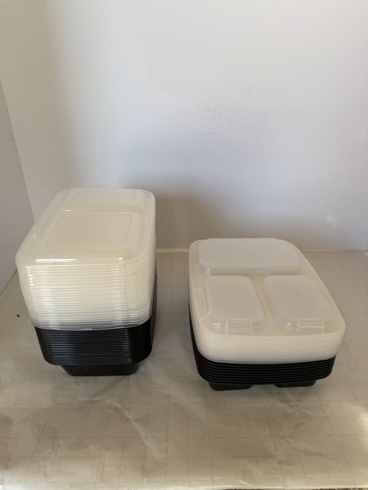 32 Food Storage Containers Microwavable Meal Prep Reuseable Bento Box To Go