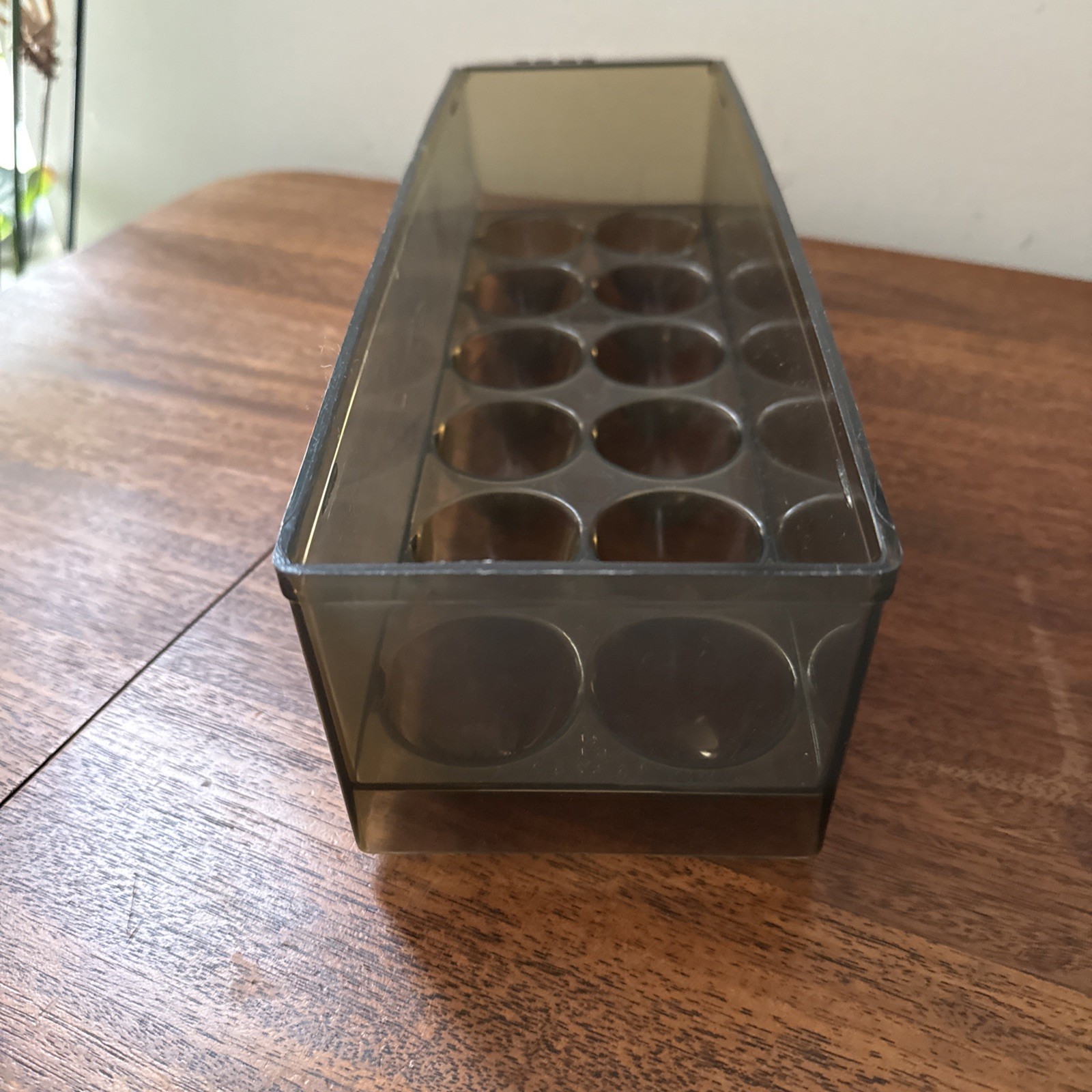 Vintage Egg Fridge Container Refrigerator 70s 80s Plastic Brown Eggs Gift Prop