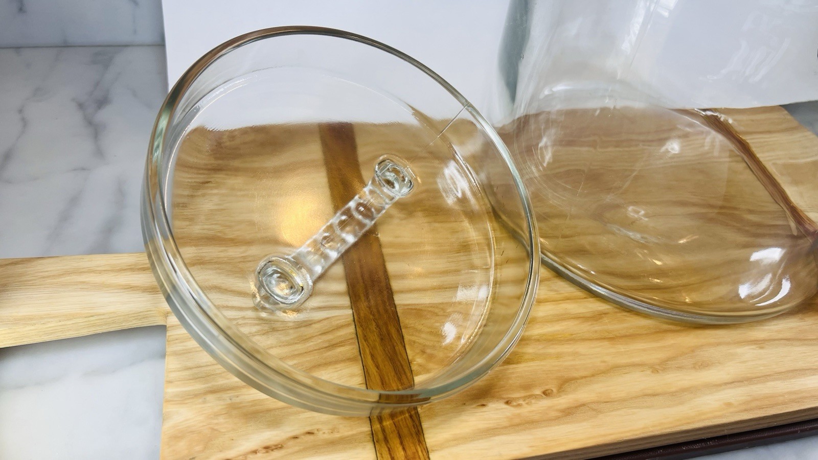 3 Gallon Extra Large Wide Mouth Food Storage Glass Jar Canister with Lid, 14.5”