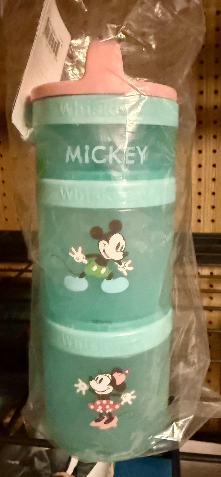 Disney Mickey and Friends Snack Stack Lock Repeat Container Blue 3 Pieces New