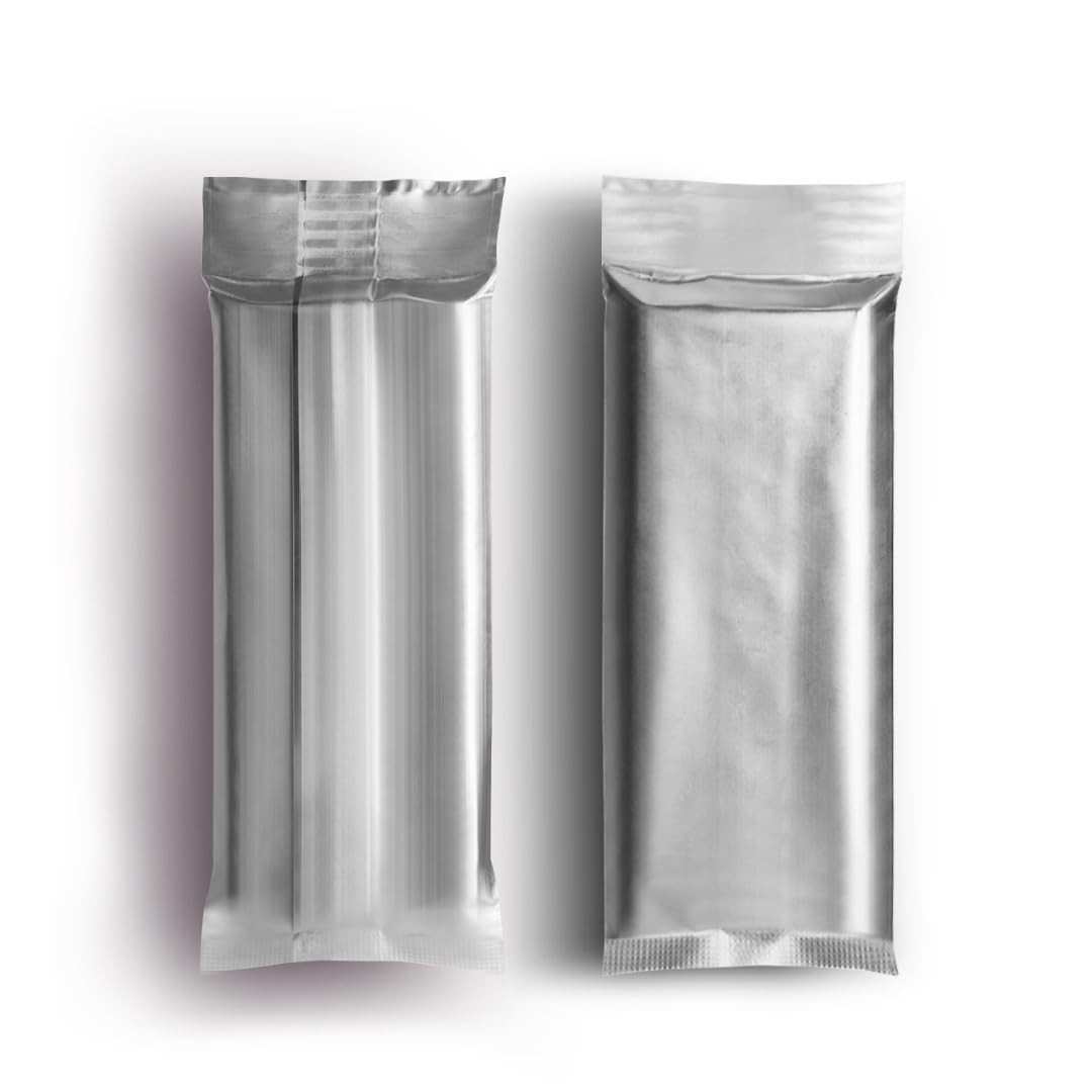 100 Pack Metalized Bags Chocolate Bar Wrapping 6.89×3 Inch Fits 5.51×2.36