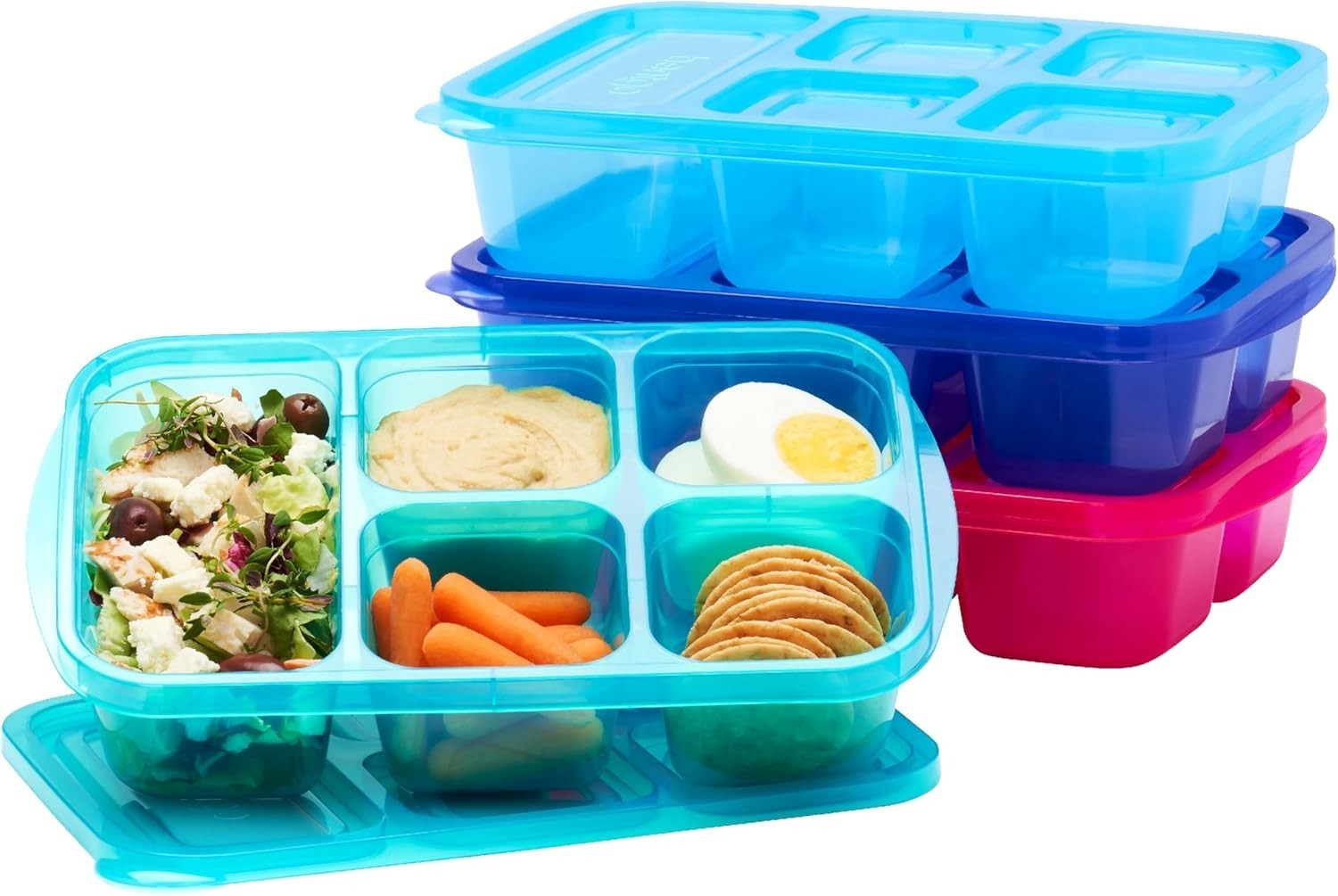 Food Storage Containers Set 8 pcs Reusable BPA-Free Stackable Lunch Boxes