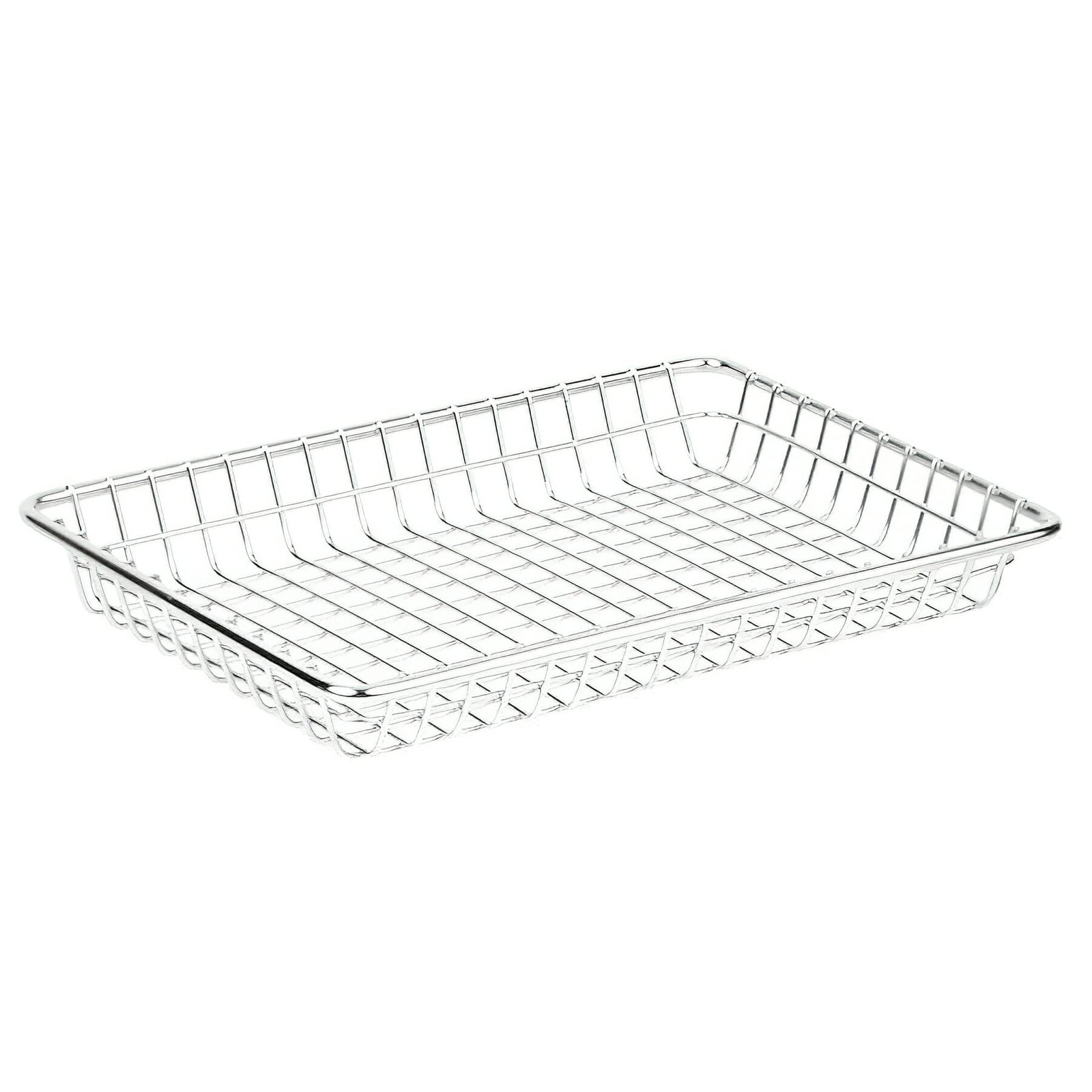 G..T. 4-835809 Metal Rectangular Wire Serving Tray Stainless Steel Wire Baske…