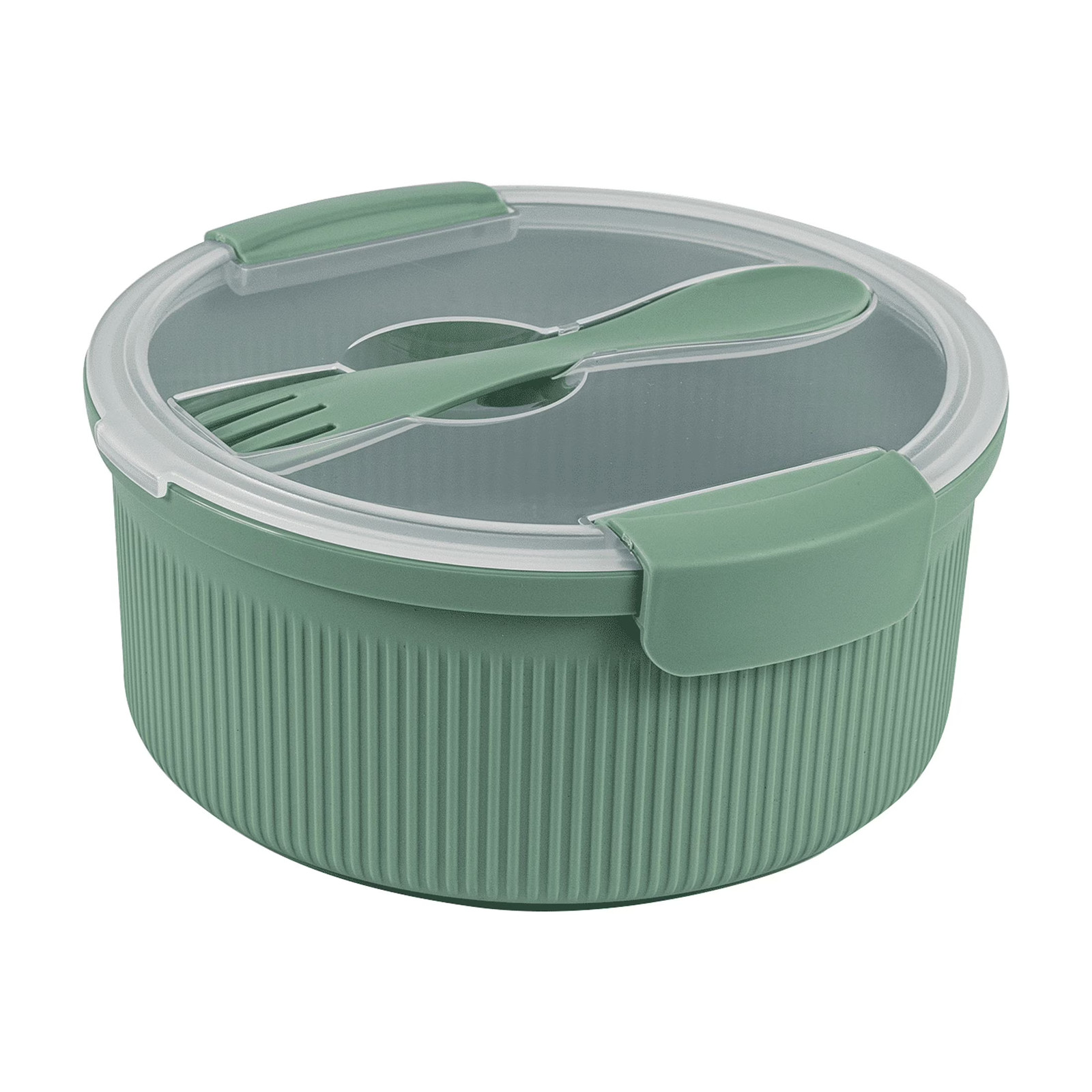 Mainstays Green Bento Box, Round Food Storage, 47oz